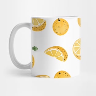 Lemon citrus fresh pattern Mug